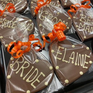 Chocolate Placename Heart Shaped with Personalised Names image 3