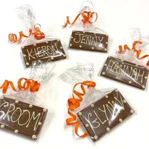 Chocolate Place Name Rectangle shape with Personalised Names image 8