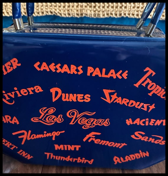 1950s Las Vegas Hotel Luggage Carry on Bag Gem