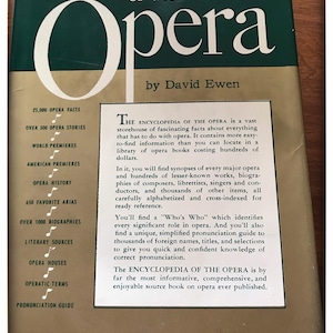 1955 Encyclopedia of the Opera