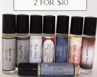 2 for 10.00 Roll-on Perfumes & Colognes - Handmade - 10ml - Vegan