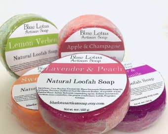 Variety- Natural Loofah - Bar Soap - Handmade - Vegan