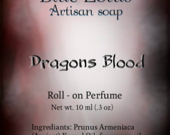 Dragon's Blood - Unisex - Roll-on Perfume & Cologne oil - Handmade - 10ml-30ml