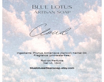 Cloud Perfume - Roll-on Perfume- Ariana Grande Dupe - Long Lasting - Homemade - Vegan- 10ml-30ml