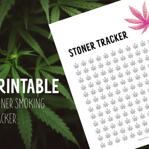 Printable Stoner Tracker. Smoking Habit Tracker. Cannabis Smoker. Direct Download. Habit tracker