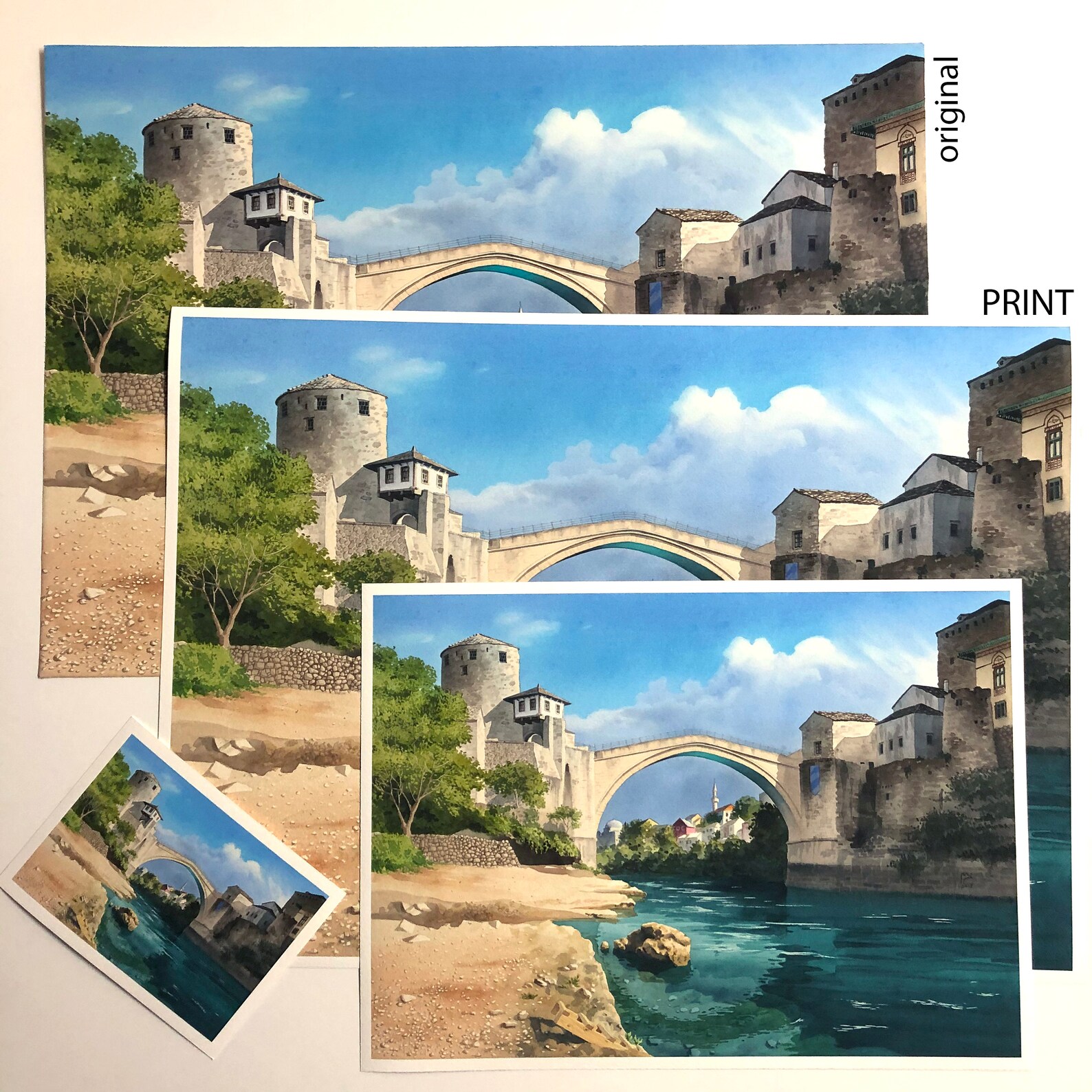 Mostar Bosnia and Herzegovina Fine Art print The old | Etsy