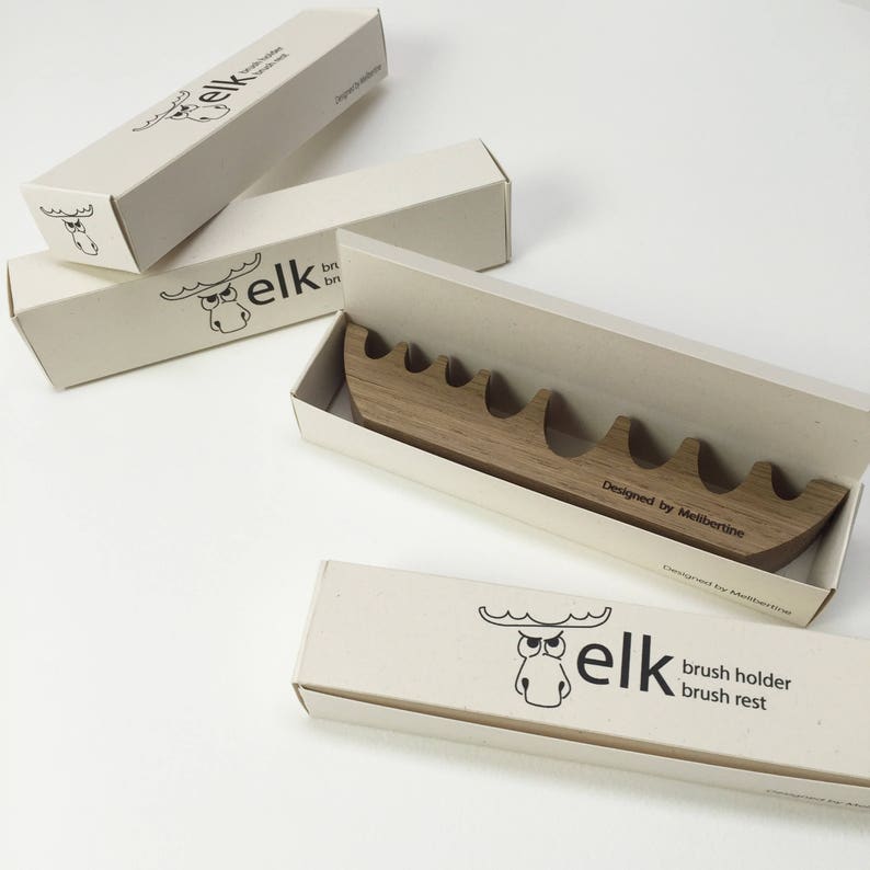 Brush Holder Brush Accessory Watercolor Brush Bench Etsy