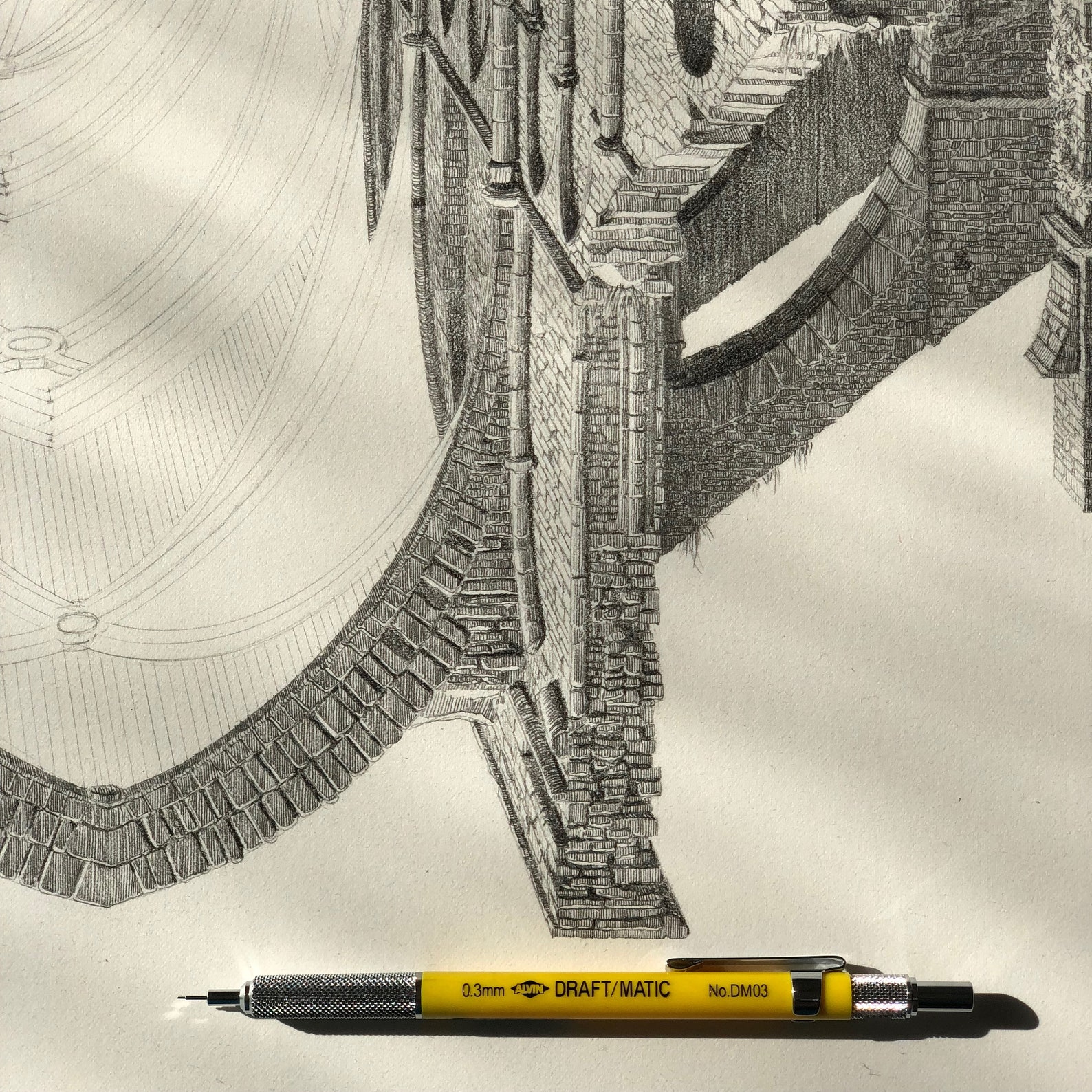 Art print pencil drawing ancient ruins of Villers Abbey Etsy