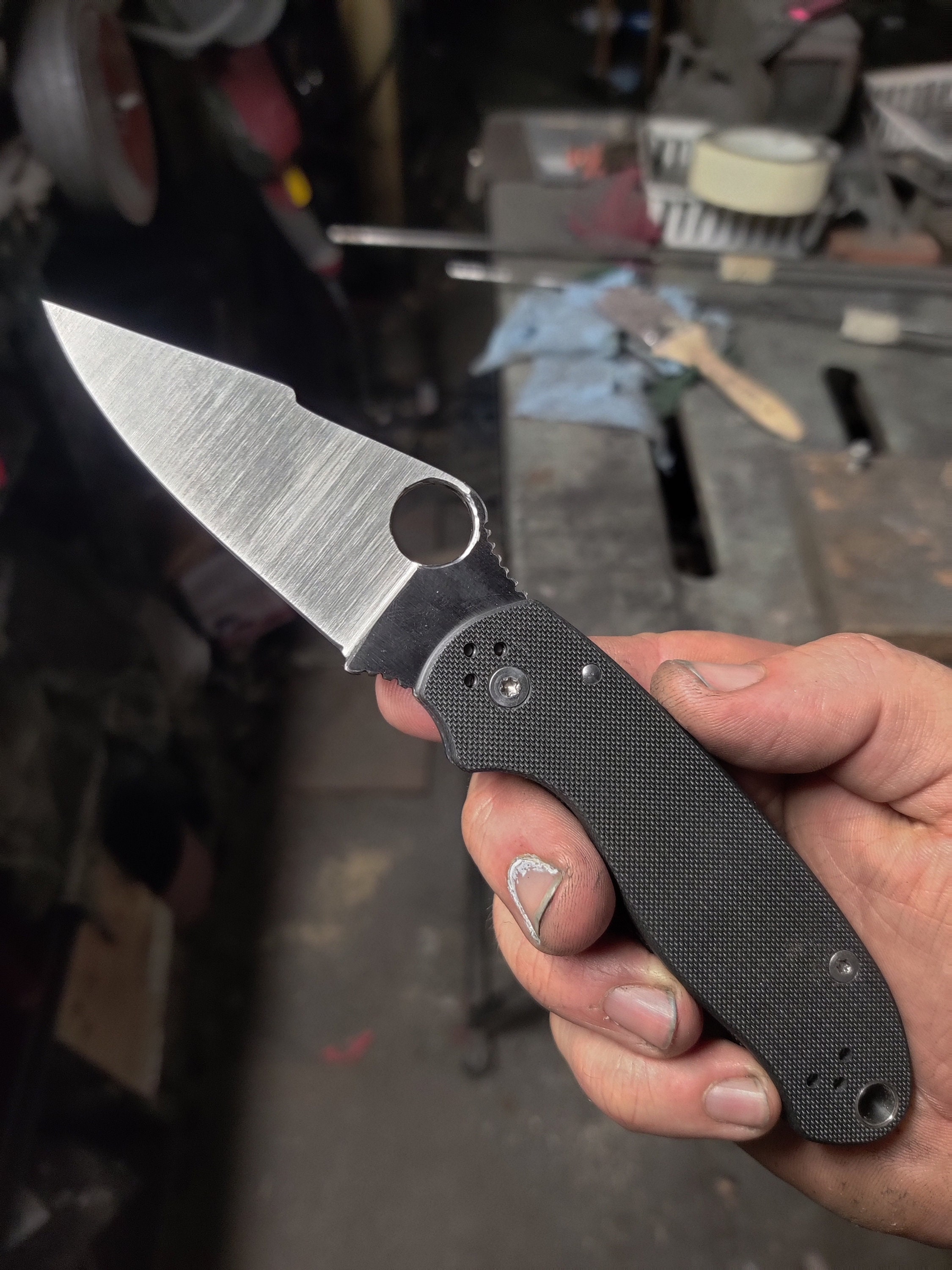 Drop Point Bonepicker in CPM MAGNACUT With G10 Handle Scales 