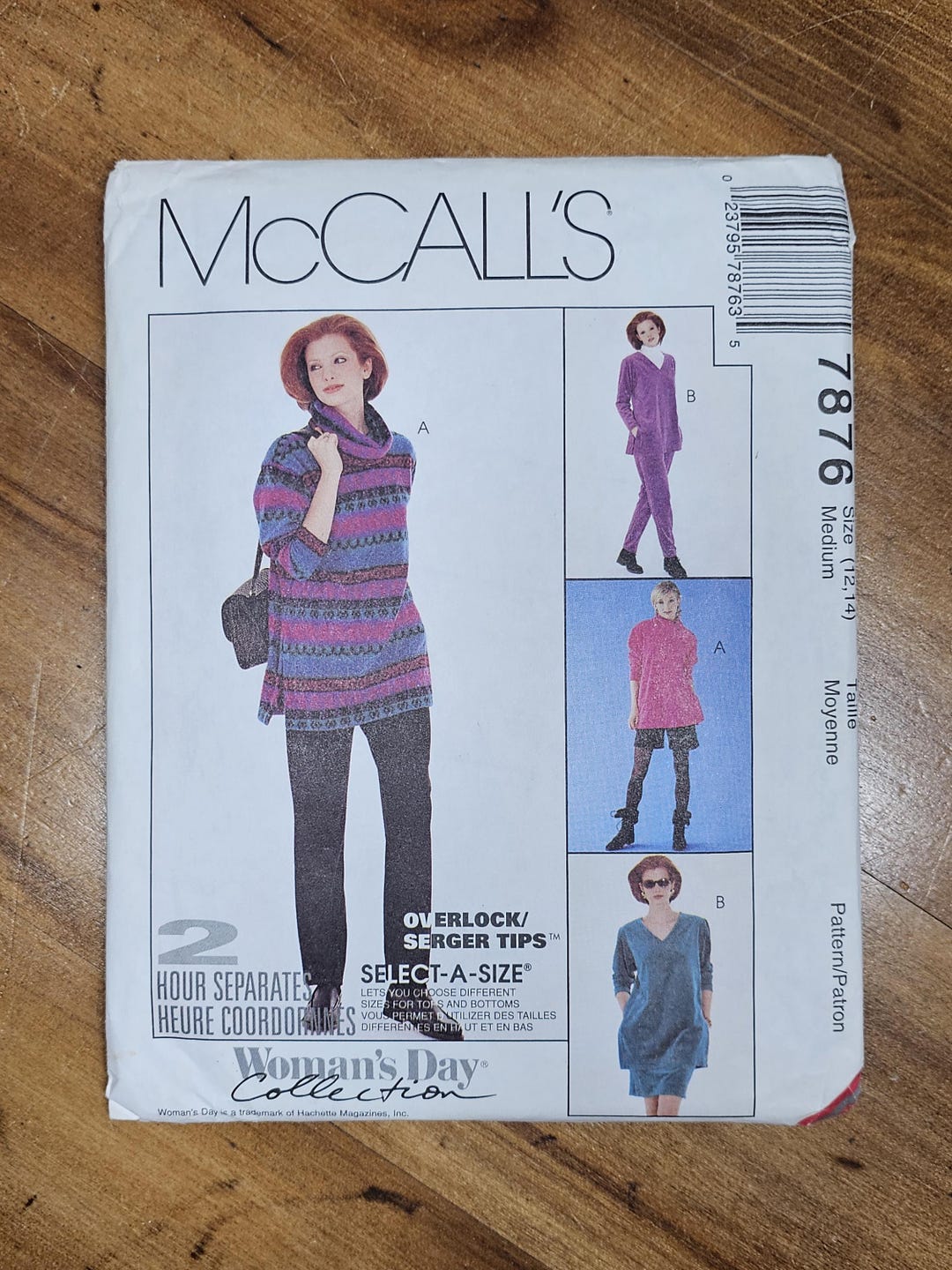 Vintage 1995 Mccall's 7876. Sz Med. Easy, Stretch Knit Coordinates ...
