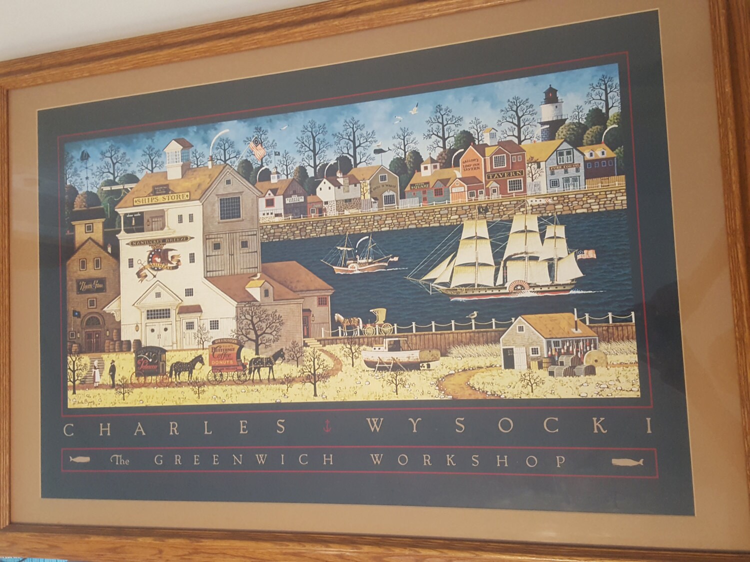 ON SALE Charles Wysocki Print Greenwhich Large Etsy