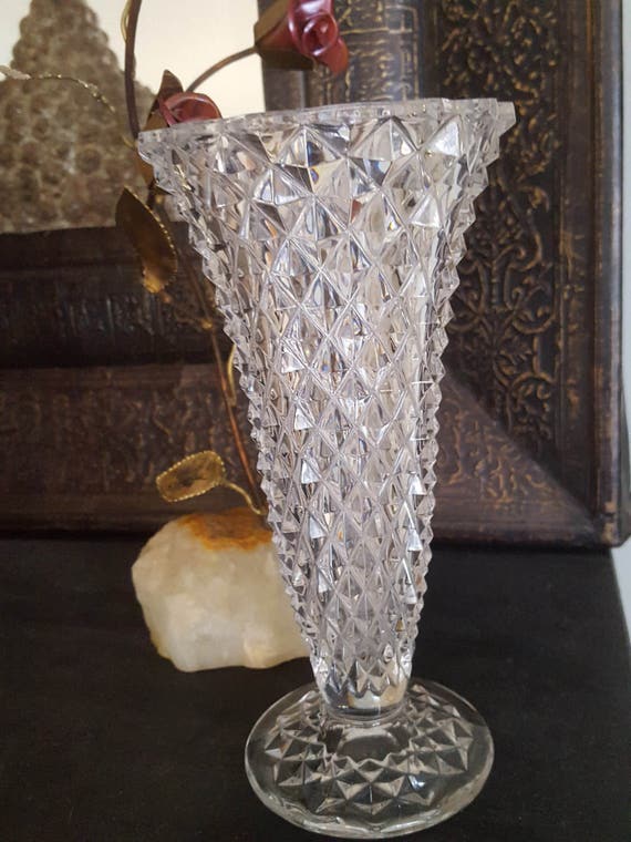On Sale Crystal Vase Cut Crystal Vase Leaded Crystal Vase Etsy