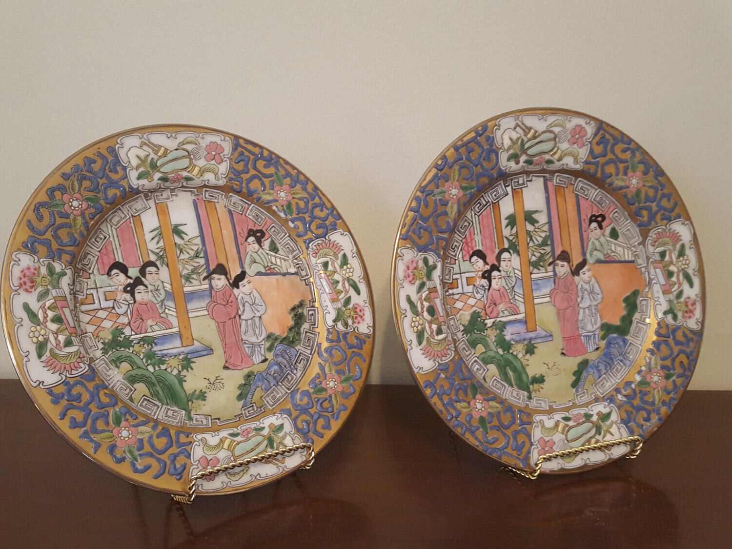 ON SALE Antique Chinese Plates Vintage Plates Asian Decor Etsy