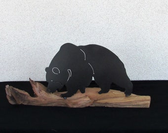 Bear, Grizzly, Metal Art, Home/Office Décor, Wildlife Metal Art, Made in USA
