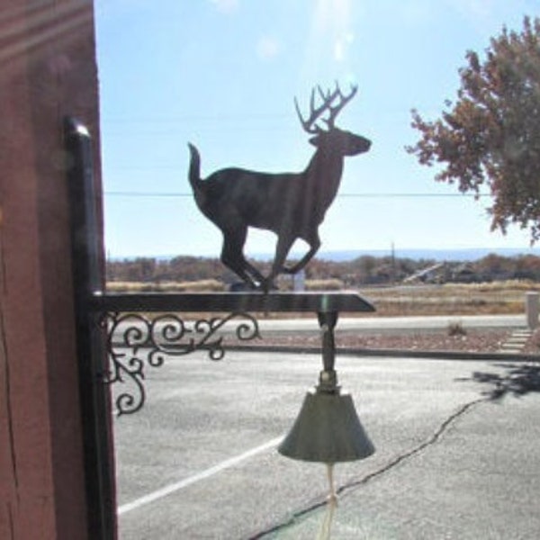 Metal Deer Silhouette Yard Art Etsy