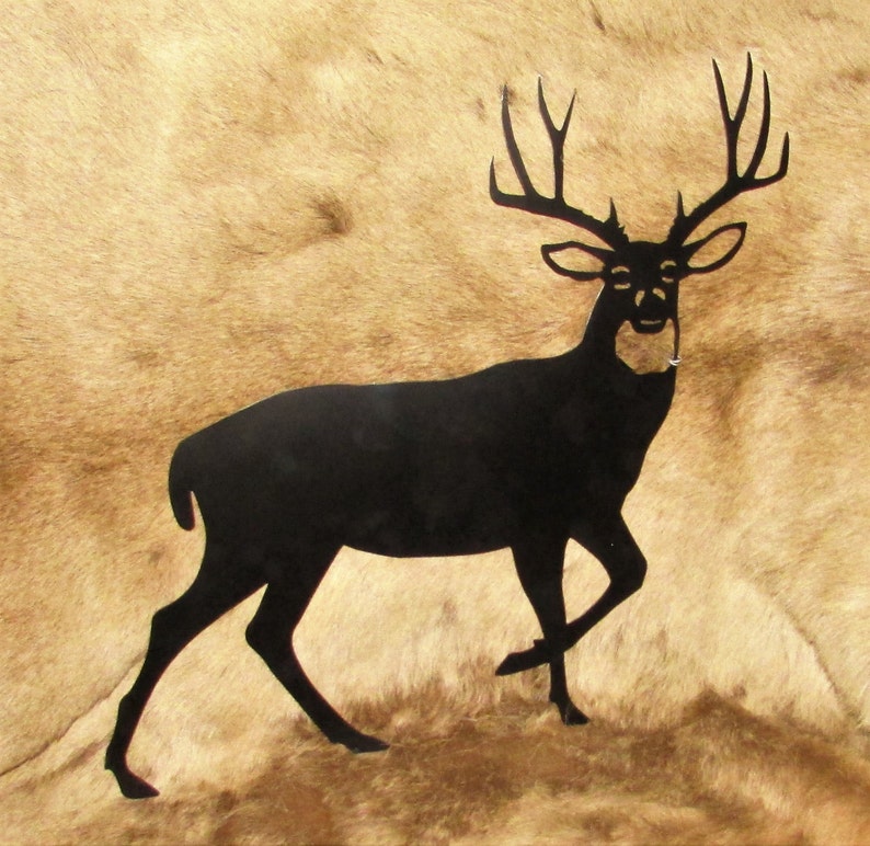 Mule Deer Metal Wall Art Silhouette Home Decor Deer Wall Etsy