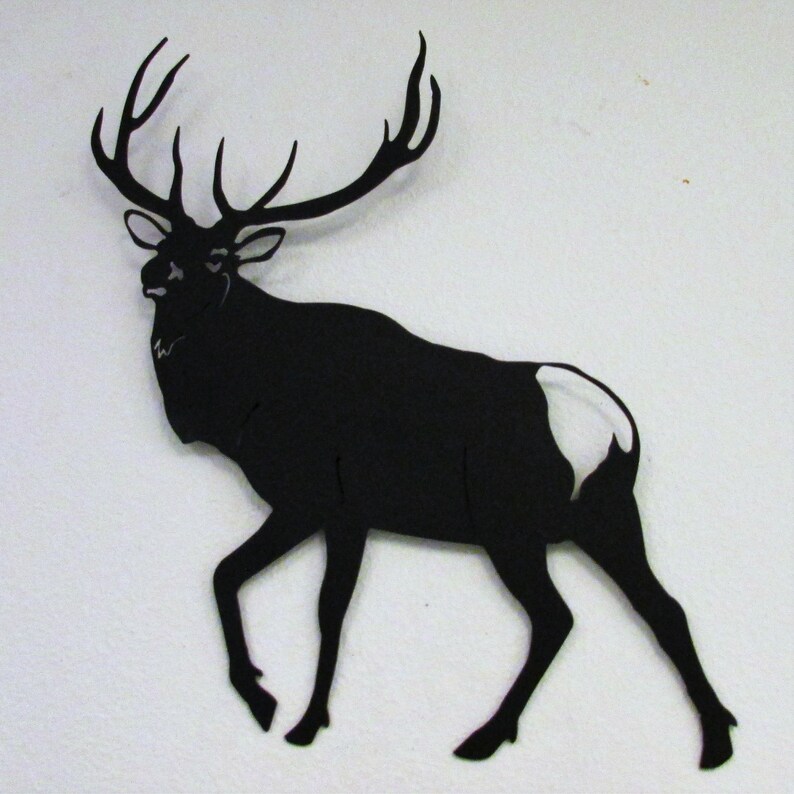 Elk Metal Wall Art Metal Elk Wall Hanging Metal Home Decor Etsy UK