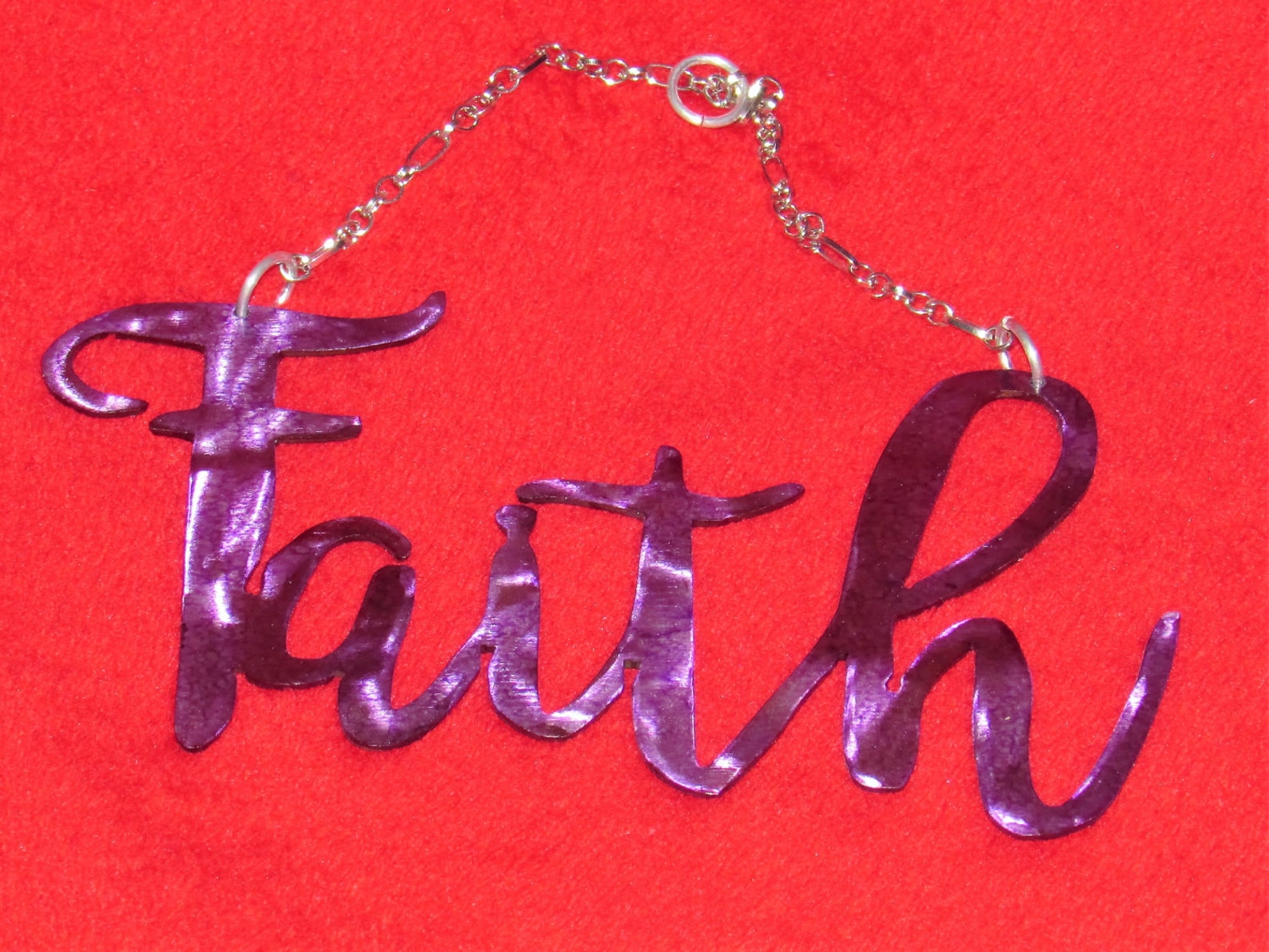 Faith Metal Wall Art Motivational Metal Art Inspirational Etsy