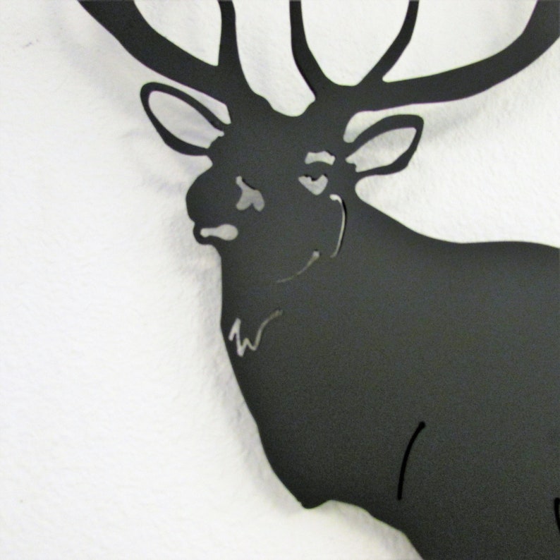 Elk Metal Wall Art Metal Elk Wall Hanging Metal Home Decor Etsy UK