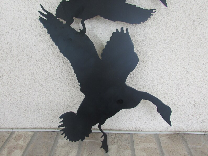 Geese Canadian Metal Wall Art Wall Sculpture Hunter Etsy