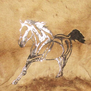 Horse, Quarter Horse, Metal Wall Art, Home Décor, Silhouette, Wall Sculpture, Made in USA image 1