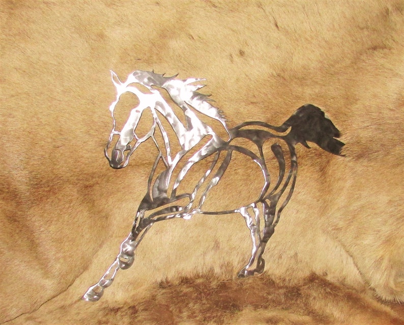 Horse, Quarter Horse, Metal Wall Art, Home Décor, Silhouette, Wall Sculpture, Made in USA image 1