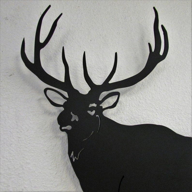 Elk Metal Wall Art Metal Elk Wall Hanging Metal Home Decor Etsy UK