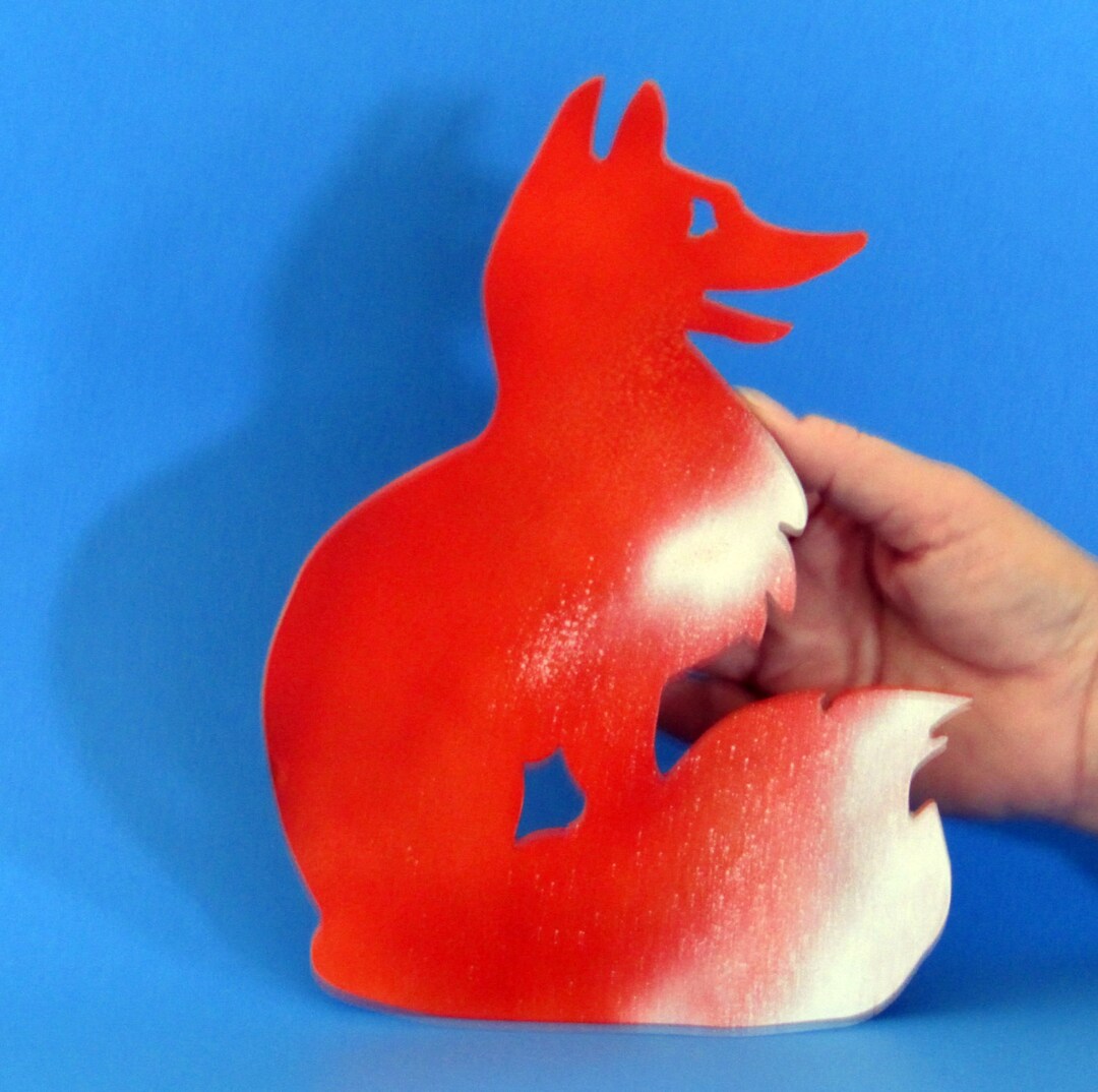 Red Fox Metal Wall Art Fox Made in USA Etsy