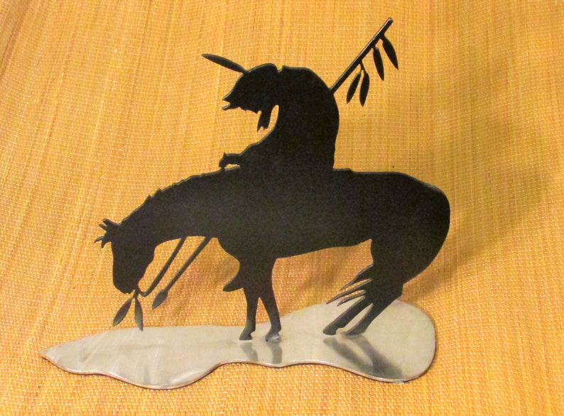 End of the Trail Southwest Metal Art Western Metal Art Etsy