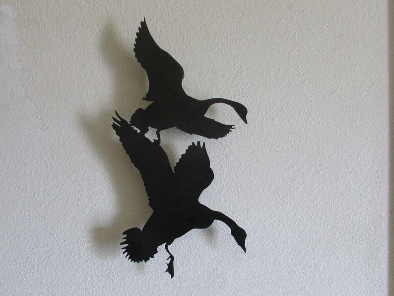 Geese Canadian Metal Wall Art Wall Sculpture Hunter Etsy