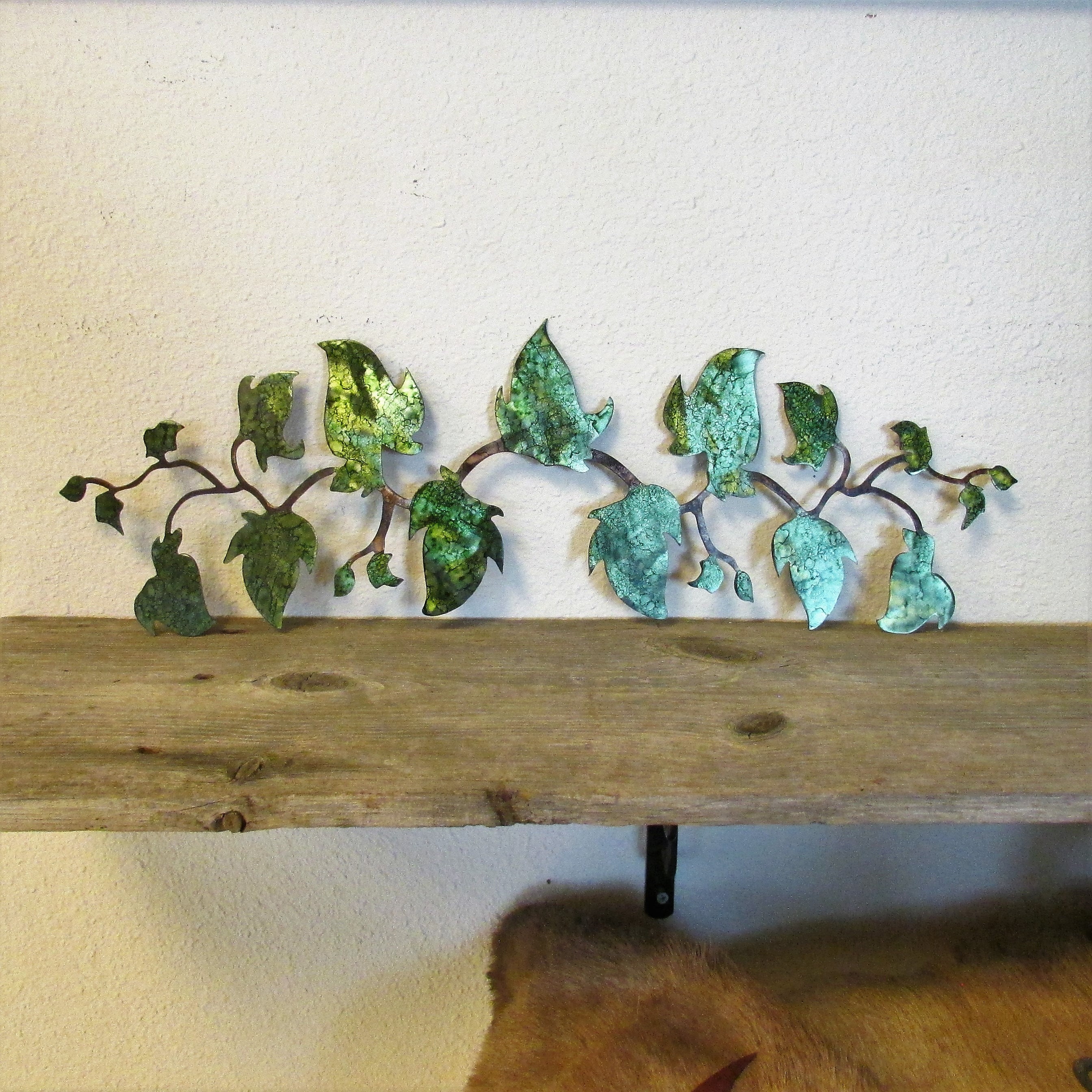 Vine Metal Wall Art Greenery Foliage Wall Hanging Metal Etsy