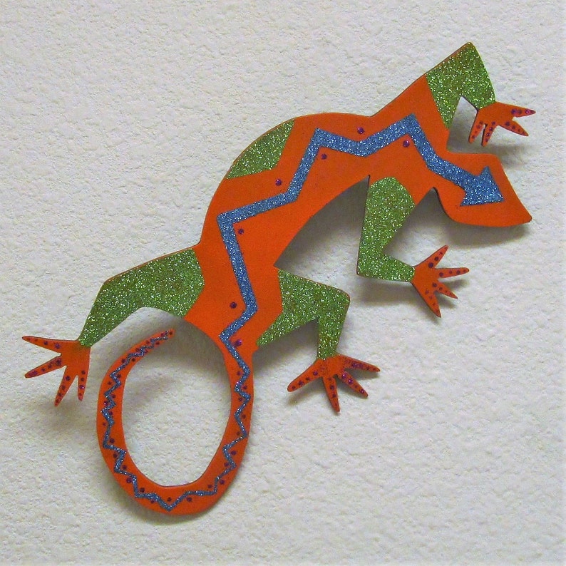 Lizard Native American Southwest Metal Art Wall Hanging Etsy