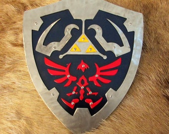 Hylian Shield, Metal Wall Art, Legend of Zelda, Link, Breath of the Wild, Wall Hanging, Mythology, Made in USA