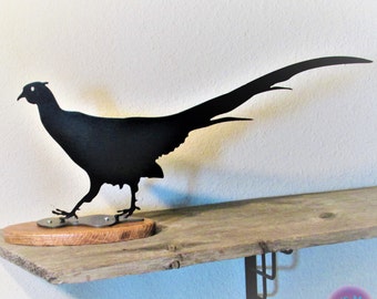 Pheasant, Metal Art, Home/Office Décor, Hunting, Wildlife, Silhouette, Made in USA