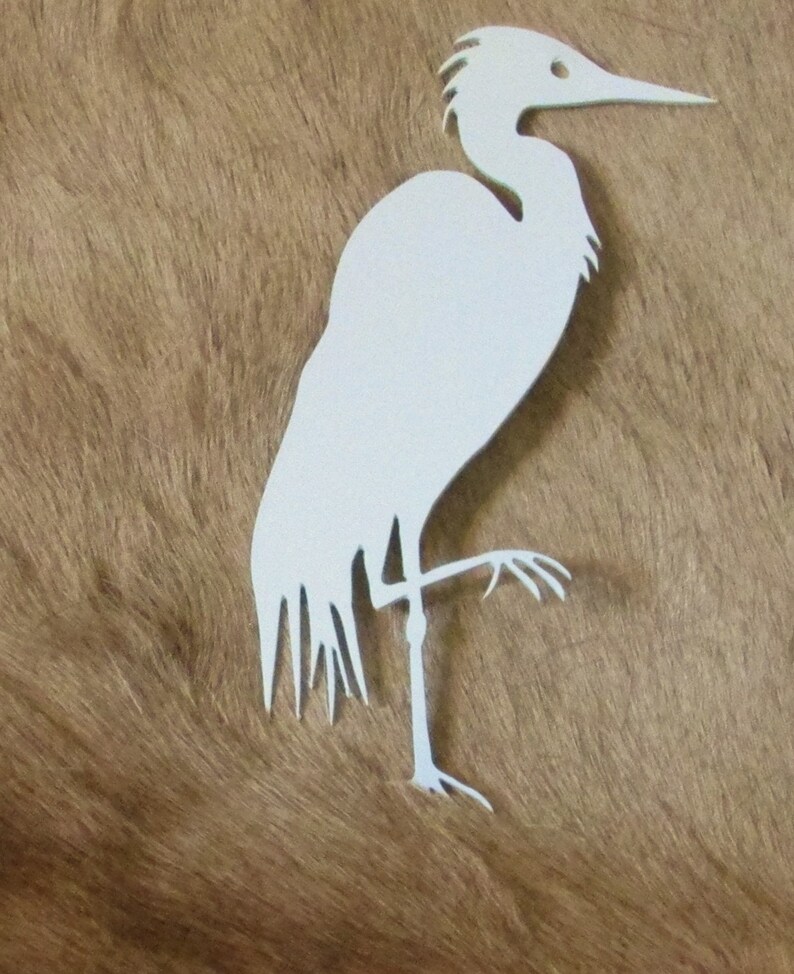 Egret Crane Metal Wall Art Metal Wall Hanging Home Decor Etsy