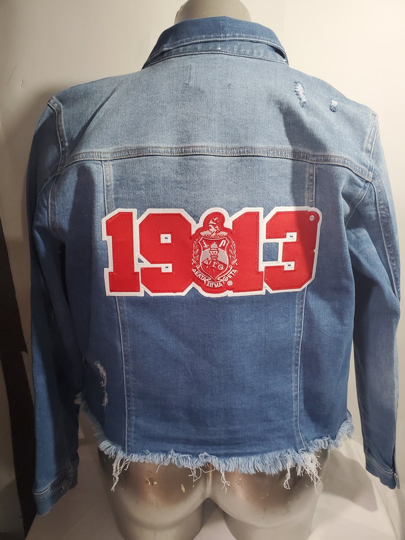 Delta Sigma Theta Sorority Denim Jean Jackets Delta Sigma Theta