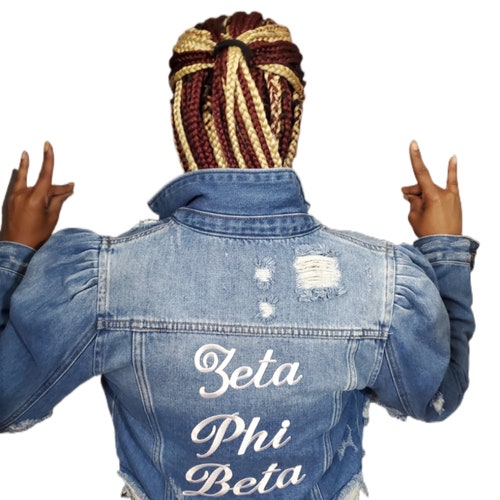 Zeta Phi Beta Sorority Denim Jean 