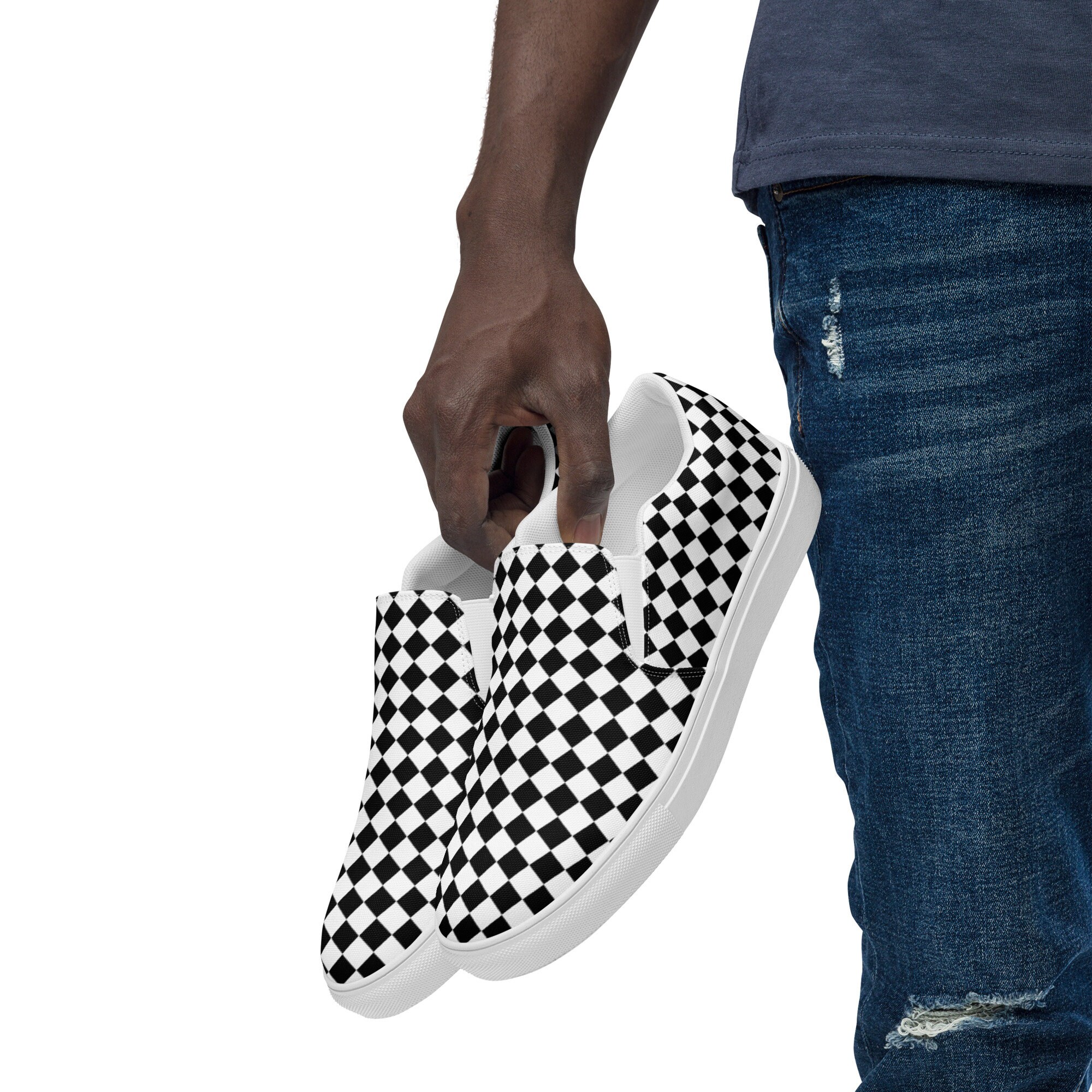 Checkerboard Shoes - Etsy