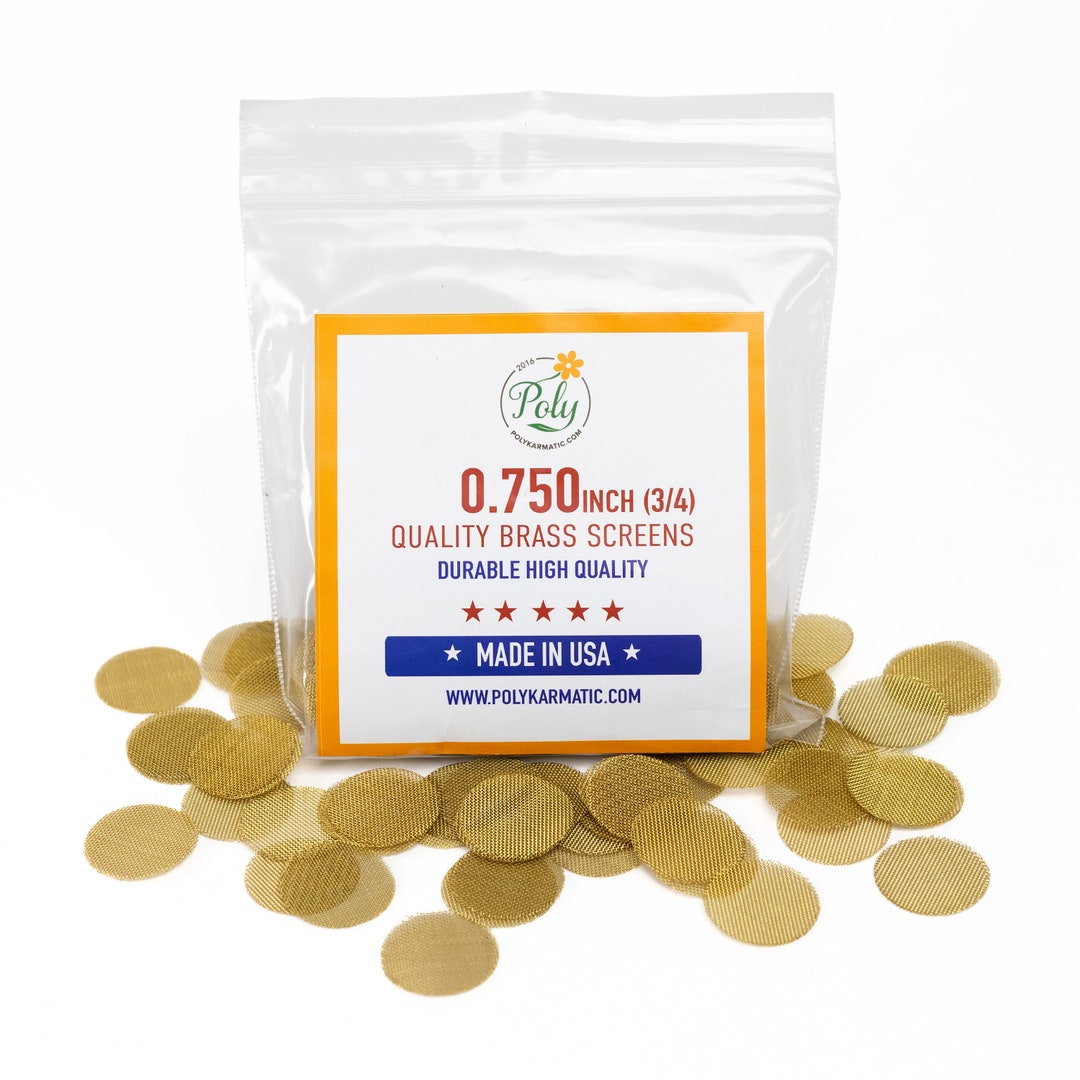 Brass Screens for Pipes 3/4 Inch 0.75 Inches Etsy