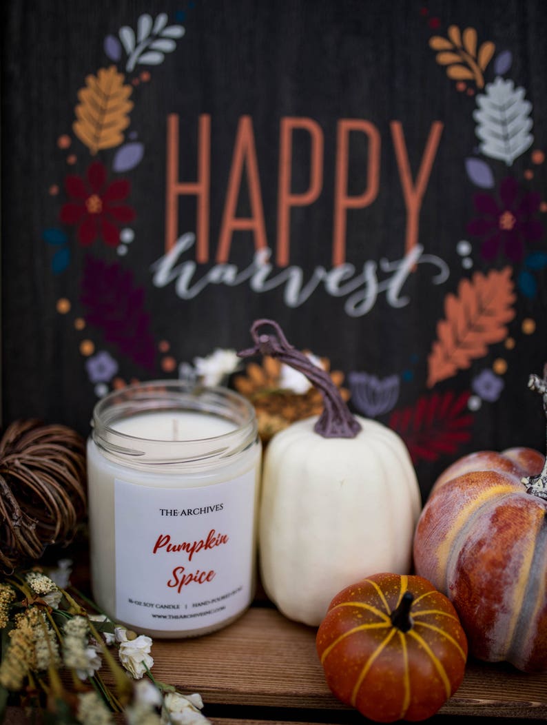 Pumpkin Spice Soy Candle Handmade Candle Candles with Etsy