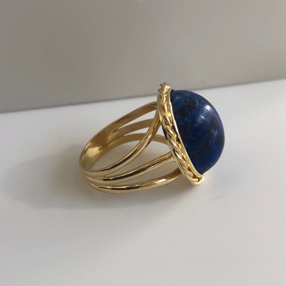Beautiful Blue Lapis Ring - Lapis Lazuli Ring - L… - image 3