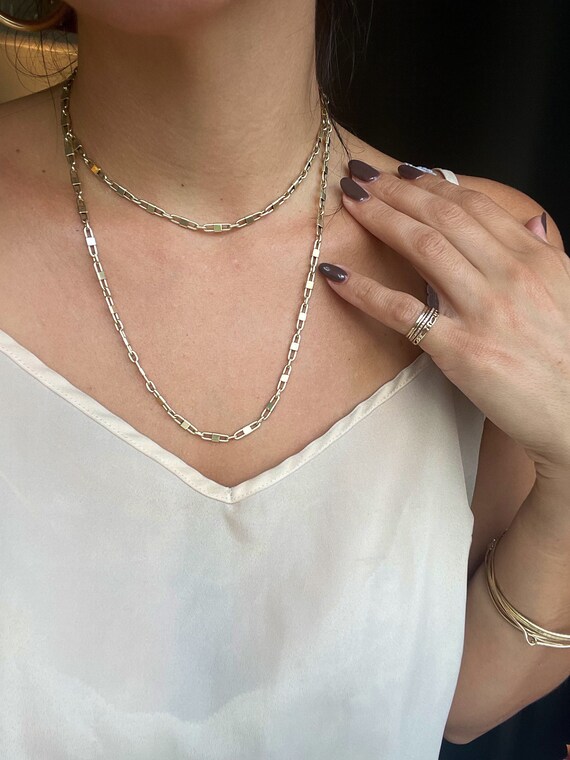 34 Inch 14K Italian Gold Chain 3 Ways 