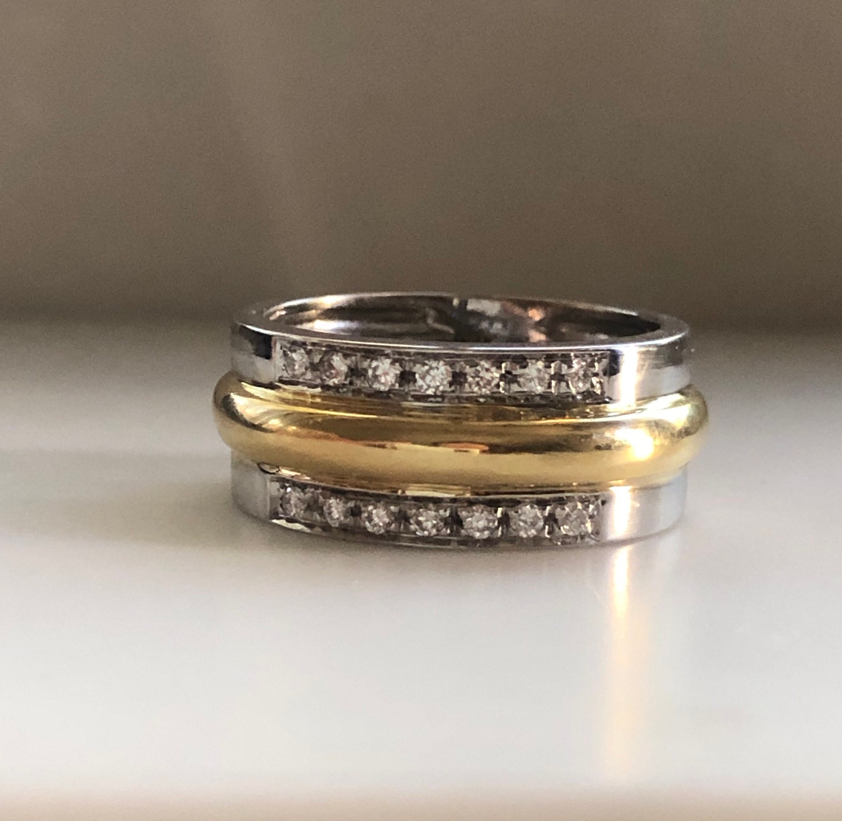 Cartier two store tone ring