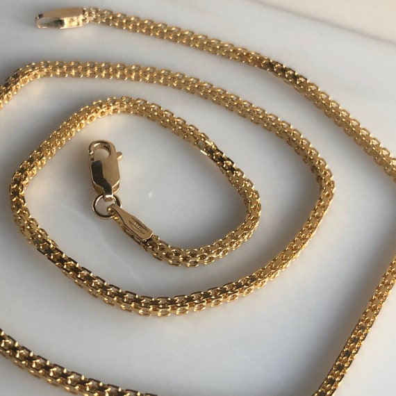 Box Chain- 14K Yellow Gold - Large Box Chain - 9.… - image 8