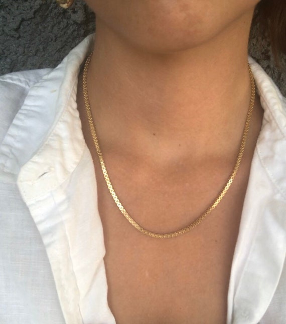 Box Chain- 14K Yellow Gold - Large Box Chain - 9.… - image 3