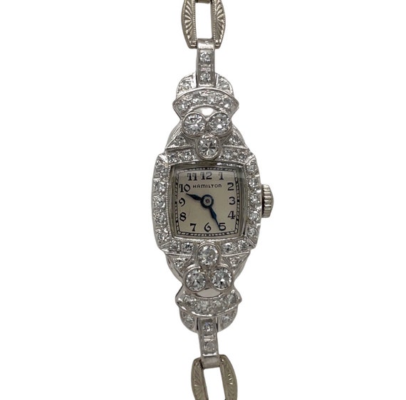 1950's Original Hamilton Watch - Antique Diamond … - image 4