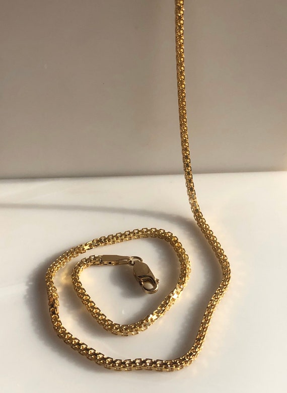 Box Chain- 14K Yellow Gold - Large Box Chain - 9.… - image 10