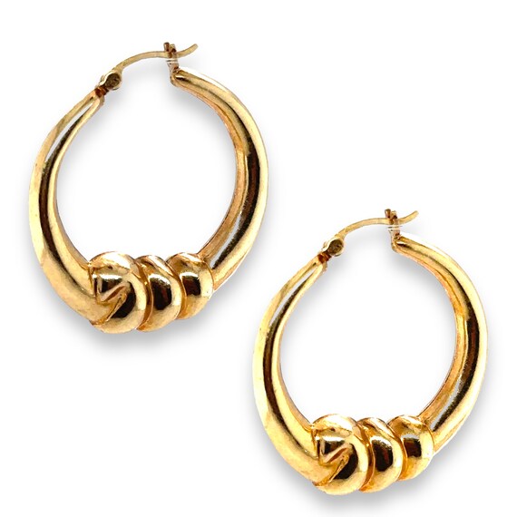 Vintage Bubble Knot Hoops - image 4