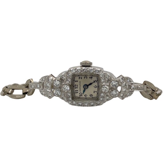 1950's Original Hamilton Watch - Antique Diamond … - image 7