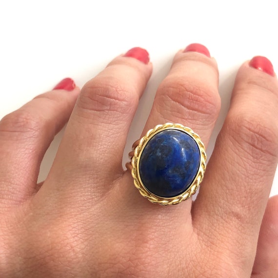 Beautiful Blue Lapis Ring - Lapis Lazuli Ring - L… - image 5